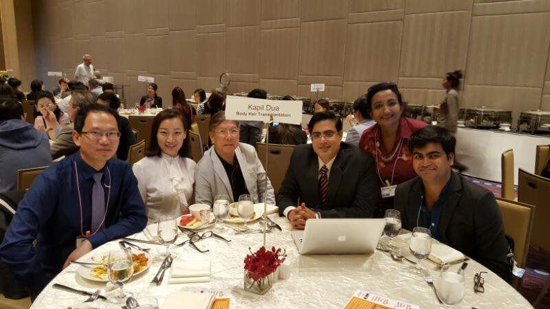 body hair transplant session Dr harris and dr kapi dua at 5th Asian Hair Transplant Meeting