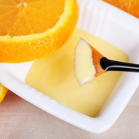 Orange peel, milk & honey